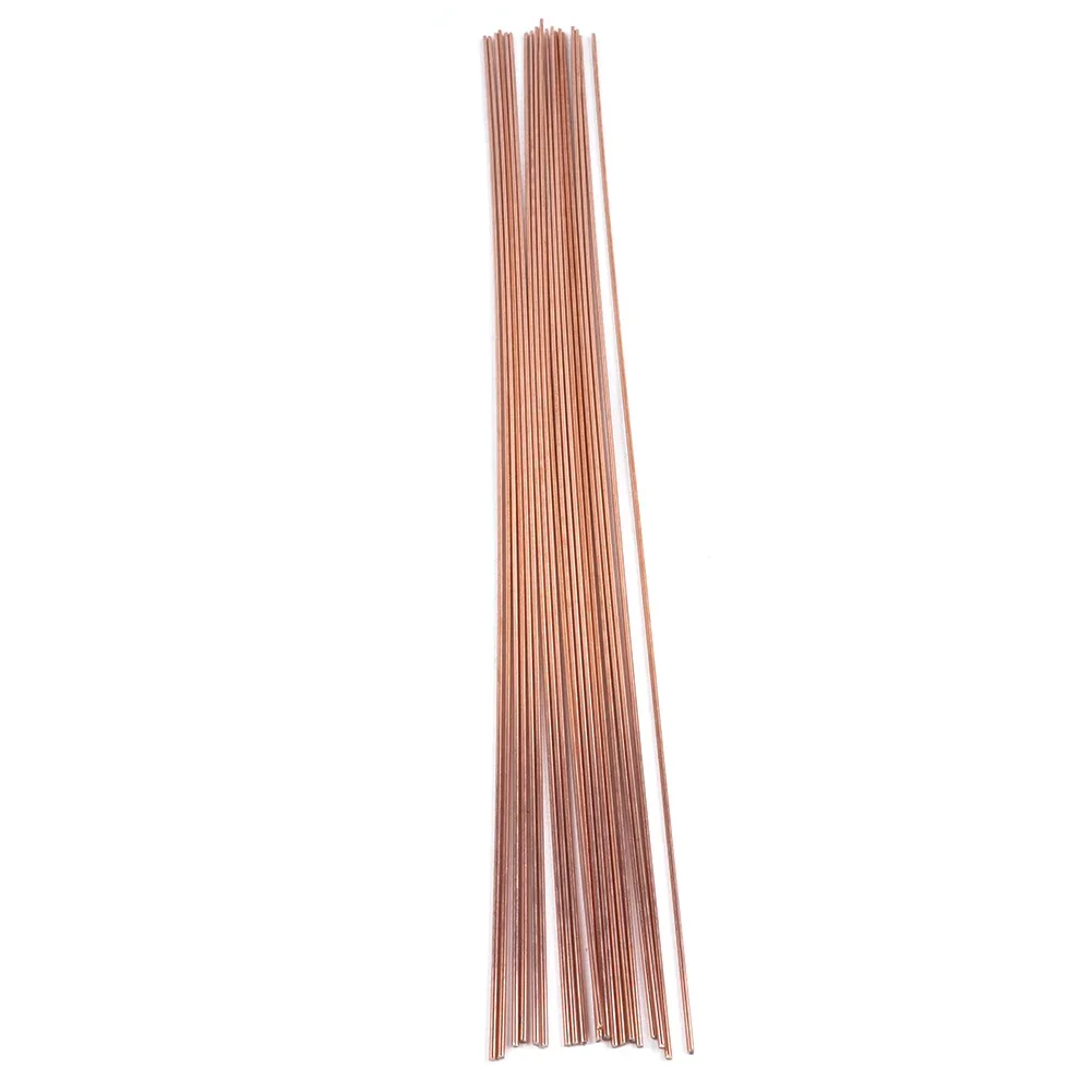 

20x 2mmx50cm Brass Brazing Welding Rod Phosphorus Copper Electrode Welding Wire Soldering Rod Bronze No Need Solder Powder Too