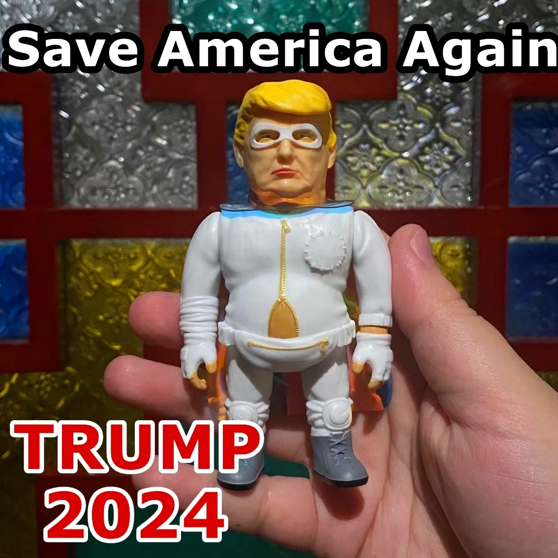 10cm Donald Trump 2024 1/18 Model Empire Savior Cyber Trump 3.75'' Action Figure Doll Trending Funny Toy Kids Christmas Gifts