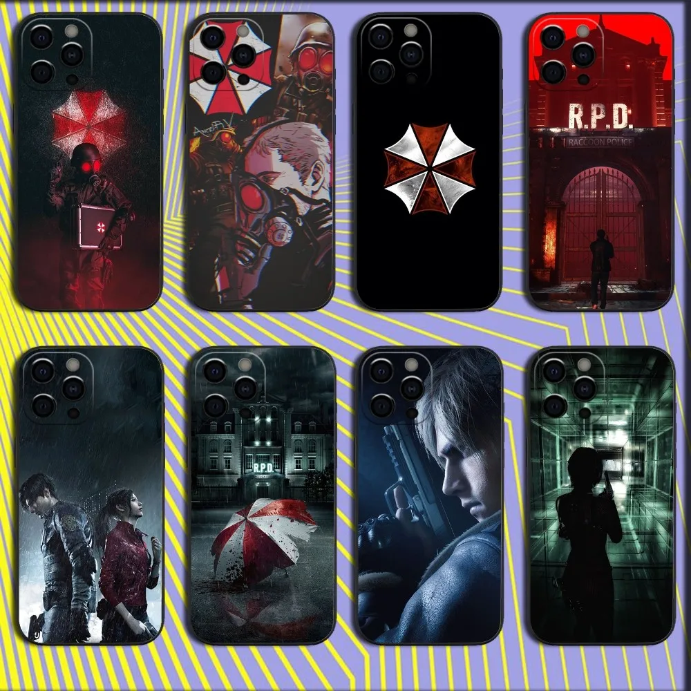 

Game R-ResidentS E-Evil Phone Case For iPhone 16,15,14,13,12,11,Pro,X,XS,Max,XR,Plus,Mini Soft Black Cover