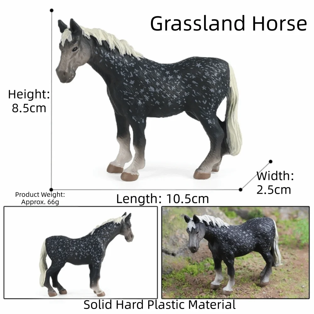 

New PVC Miniature Horse Hannover Clydesdale Action Figures Arabian Horse Appaloosa Horse Model Gift Collection