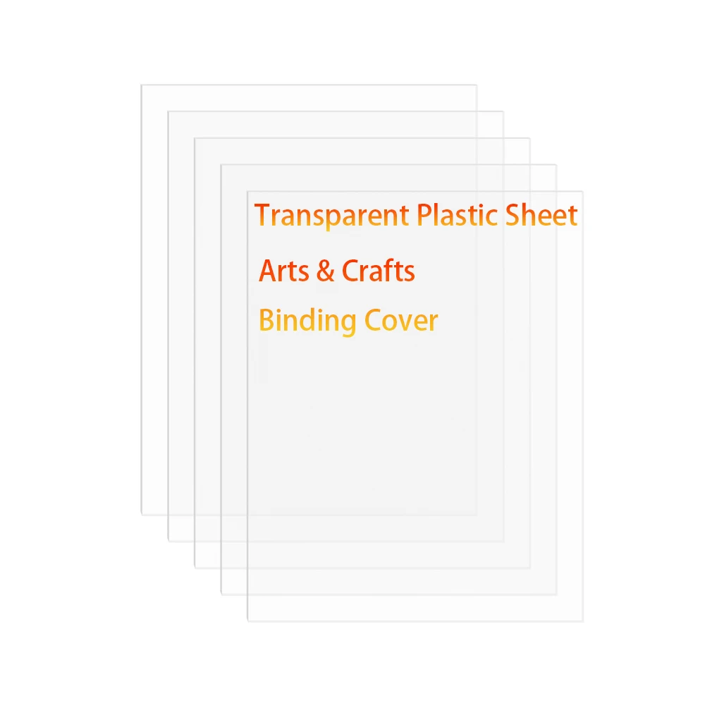 5 Pcs 8.3x11.7 x 02” Clear Plastic Sheet PET Flexible Lightweight Material for DIY Craft Projects Picture Frames Handmade Model