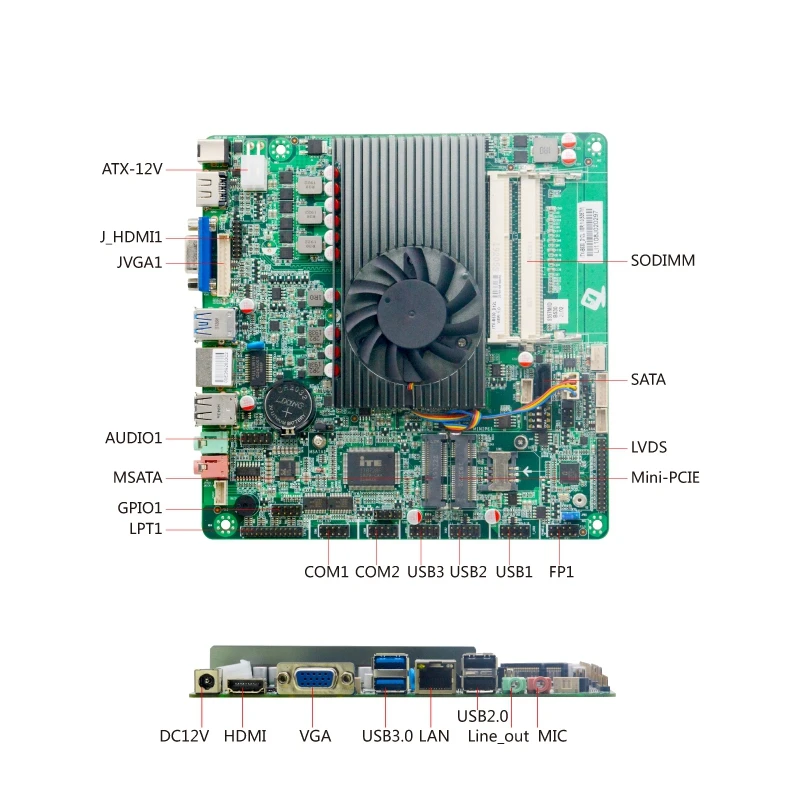 AMD A6 5357M ultra thin itx mainboard dual channel DDR3 mini embedded industrial pos motherboard with 10 USB