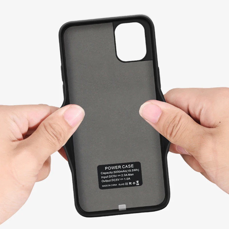 6000mah Battery Charger Case for iPhone 15 14 13 pro Plus 12 Mini 11 8 XR XS Max External Battery Pack Power Bank Charging Case view 5