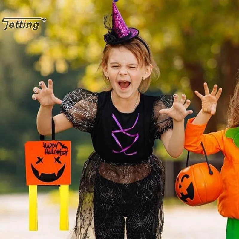 Torba na Halloween dla dzieci w kształcie nietoperza lub sowy z filcu, mała torba na słodycze, torebka, dekoracja na Halloween, artykuły imprezowe dla dzieci, prezent.