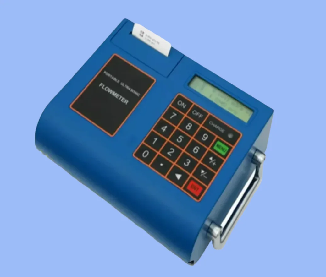 TUF-2000P-TM-1 Portable Ultrasonic Flow Meter DN50–700mm Digital Liquid Flowmeter with Clamp-On Transducers