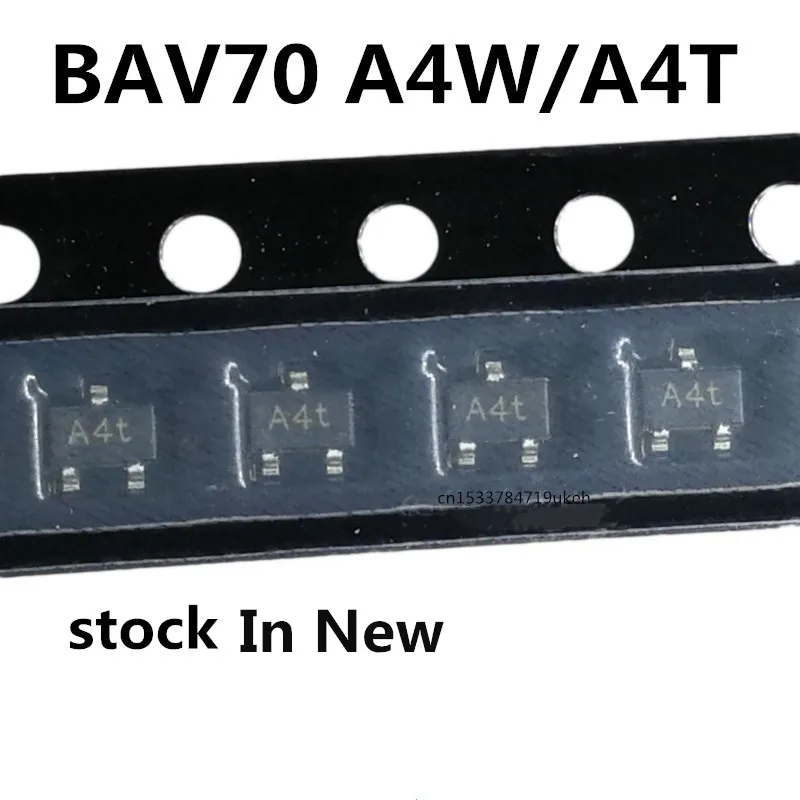 Original 100 uds/BAV70 A4W/A4T A4 SOT23
