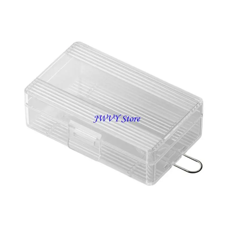 573A Clear Battery Storage Case Holder for 2pc 21700 Battery Organizers Storage Box