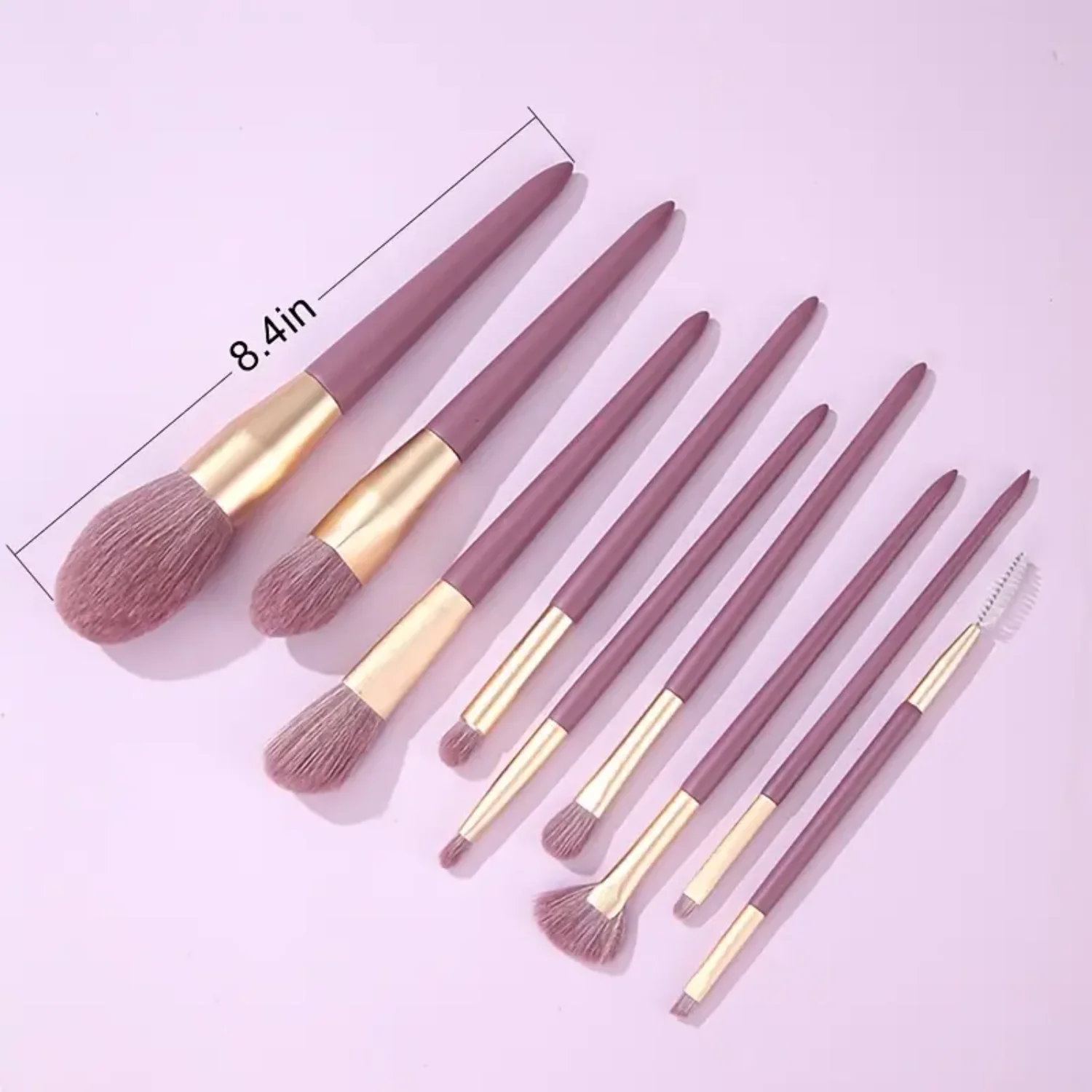 파운데이션, 파우더, 컨실러, 아이섀도우, 블러셔용 프리미엄 합성 메이크업 브러쉬 세트 9개 - 완벽한 화장품 메이크업 브러쉬