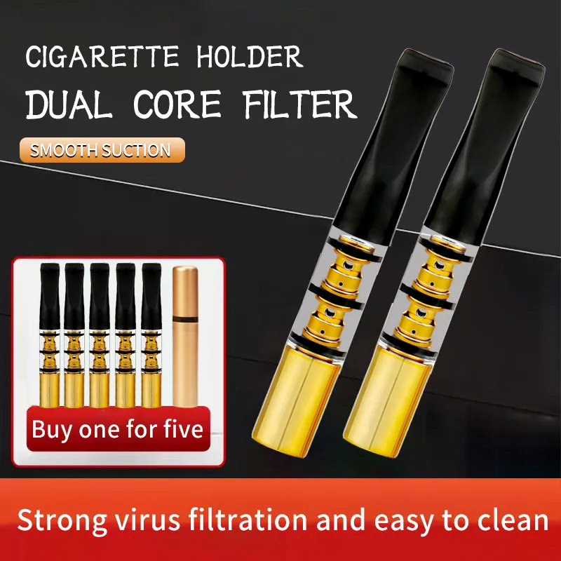 

Erliao New Cigarette Holder 5pcs Smoking Holder Wholesale Cigarette Mouthpieces Portable Cigarette Tips