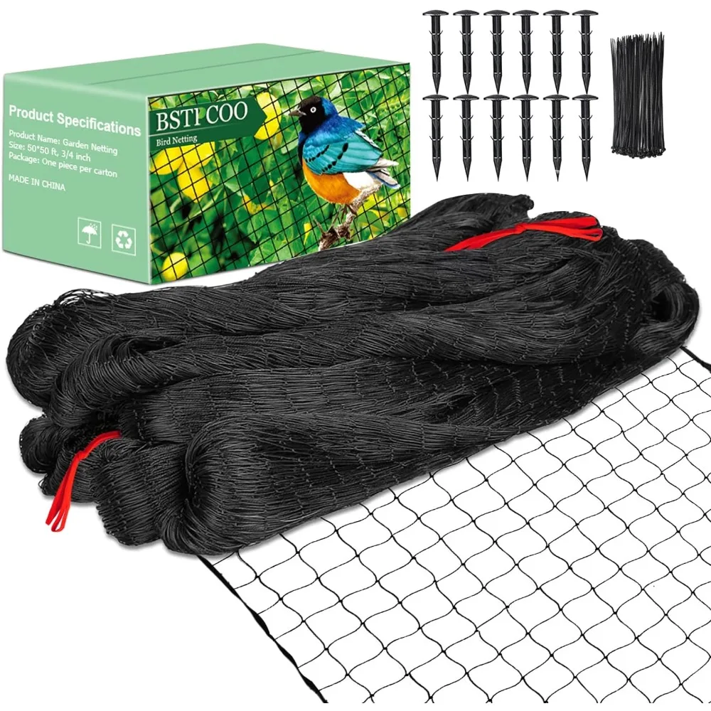 

Nylon Mesh Poultry Netting for Chicken Coop Roof Gardening Grow Accessories Bird Netting Hawk Netting to Protect Chickens Garden