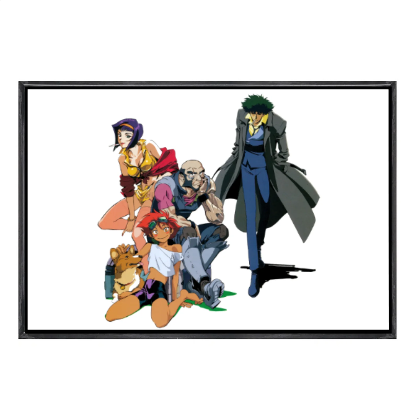 

Japanese Manga Multi-Size Canvas Poster Double Framed Wall Art,Cowboy Bebop Home Decor for Living Room Bedroom