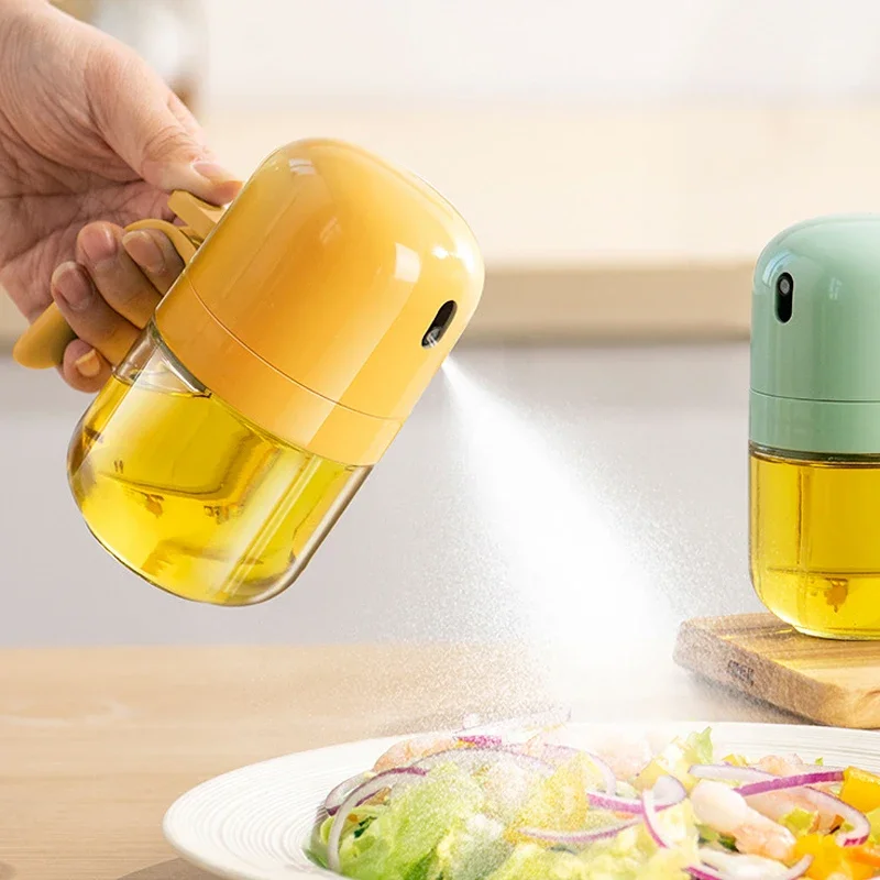 Premium Oil Spray Bottle for Kitchen Use - Glass Food-Grade Oil Kettle with Atomization Technology for Easy Seasoning.