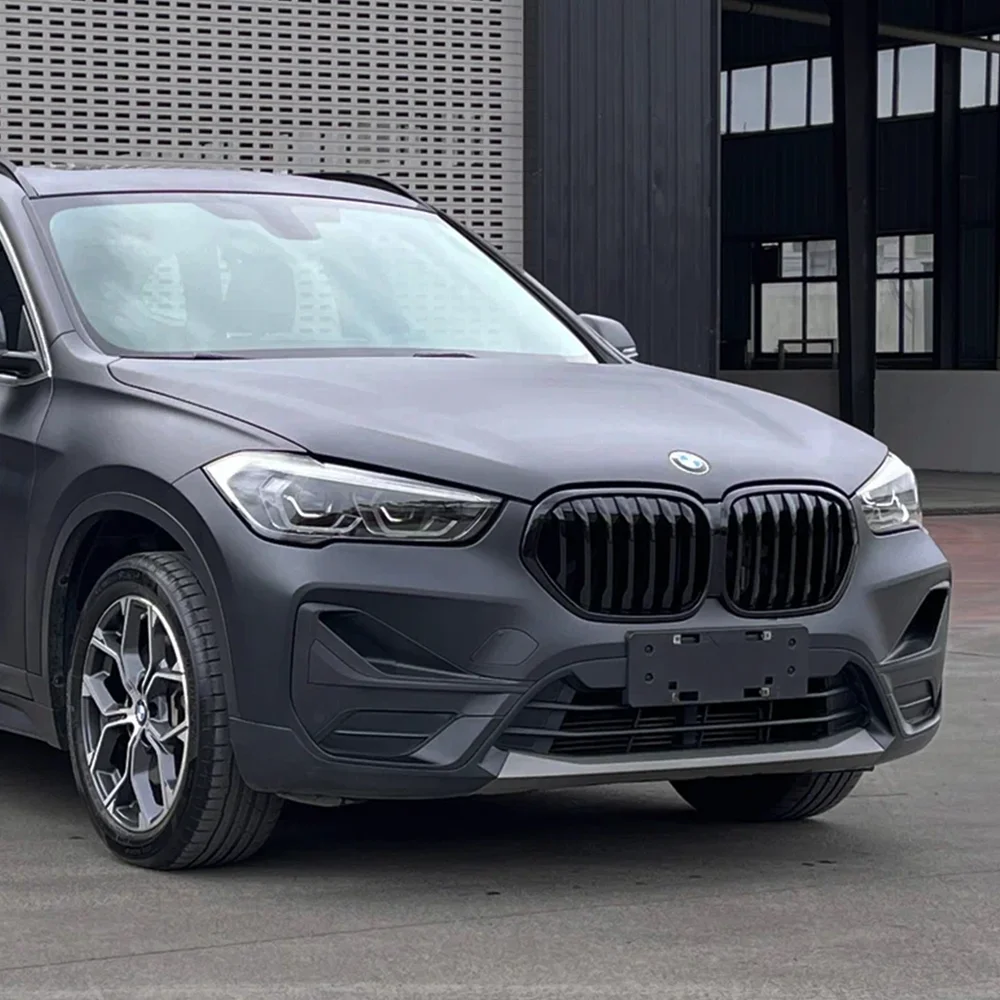 ل BMW X1 F48 2020 2021 2022 sDrive18i sDrive20i xDrive20i واحدة مزدوجة خط الجبهة المبرد شواء مدخل هواء مصبغة