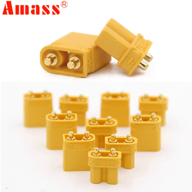 5/10 أزواج/5/10/20 قطعة حقيقية Amass XT30UPB XT30 UPB 2 مللي متر التوصيل ذكر/أنثى رصاصة موصلات المقابس لبطارية ليبو RC