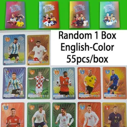 30-55PCS Gold Football  Cards Limited Signature Collection Plastic Silver Cards  Trading Children Fans Gift Toy Drop Shipping