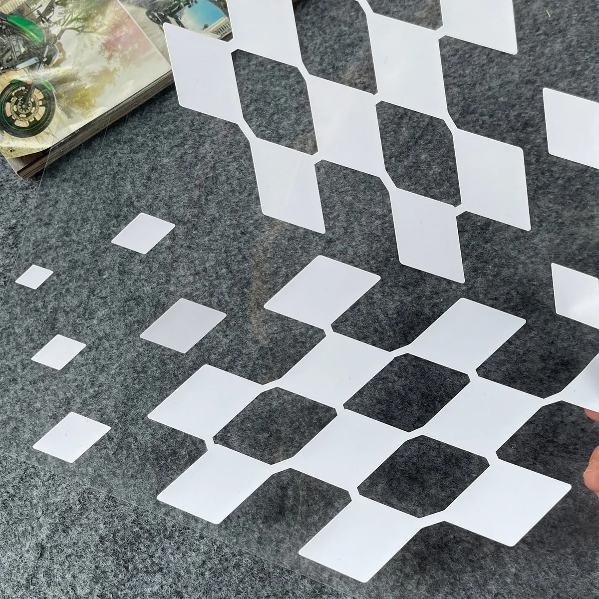 

Plaid Motorcycle Body Stickers, Motorcycle Accessories, Side Modifications, Rear Spoilers, Front Trim Strips, Decorative Vinyl