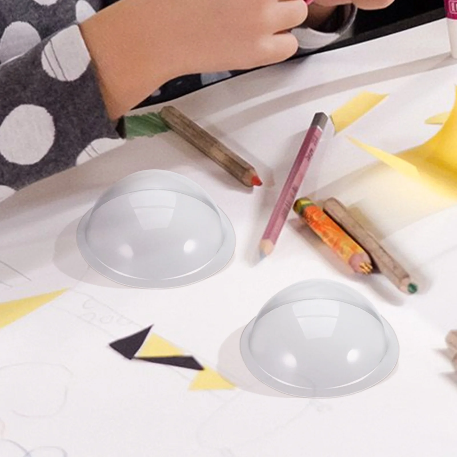 12 szt. Plastikowych kopułek do dekoracji wiejskiej świątecznej, rękodzieła DIY, półkule, przezroczyste, do wypełniania, ozdoby, ekspozytory świąteczne