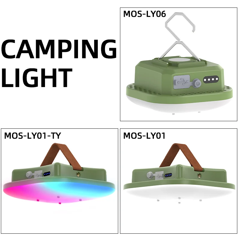 MOSLIGHTING Camping Lantern with Magnet Zoom Rechargeable Portable Torch Strong Hanging Tent Lamp Work Maintenance Lighting LED