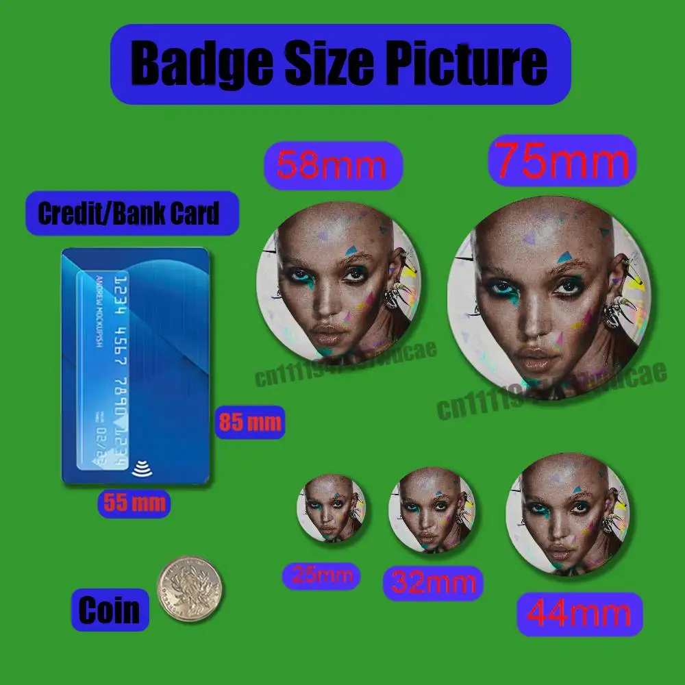 For FKA Twigs Eusexua Room of Fools Badge Case Custom Pin Insignia Emblem Round 25mm Brooch Button Laser Cover
