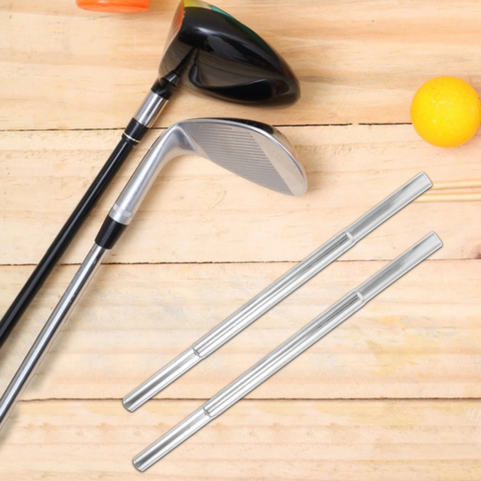 

2 Pcs Golf Extended Pole Club Lengthening Rod Shaft Extender Tool Stick Iron Extending Extension Kit Extenders