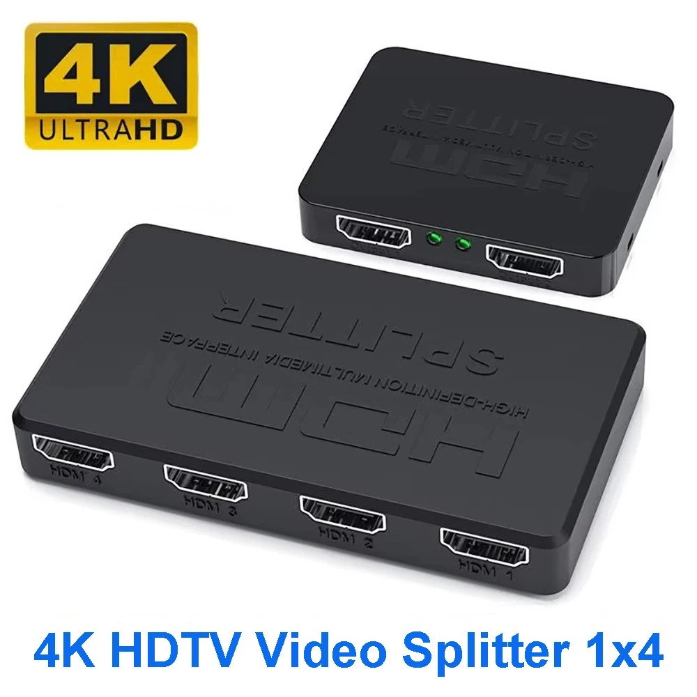 4K 2K 1 in 4 out HDMI-compatible Splitter 4x1 HD Video Switcher for Laptop PS4 Xbox DVD PC HDTV Switch HDMI-compatible Adapter