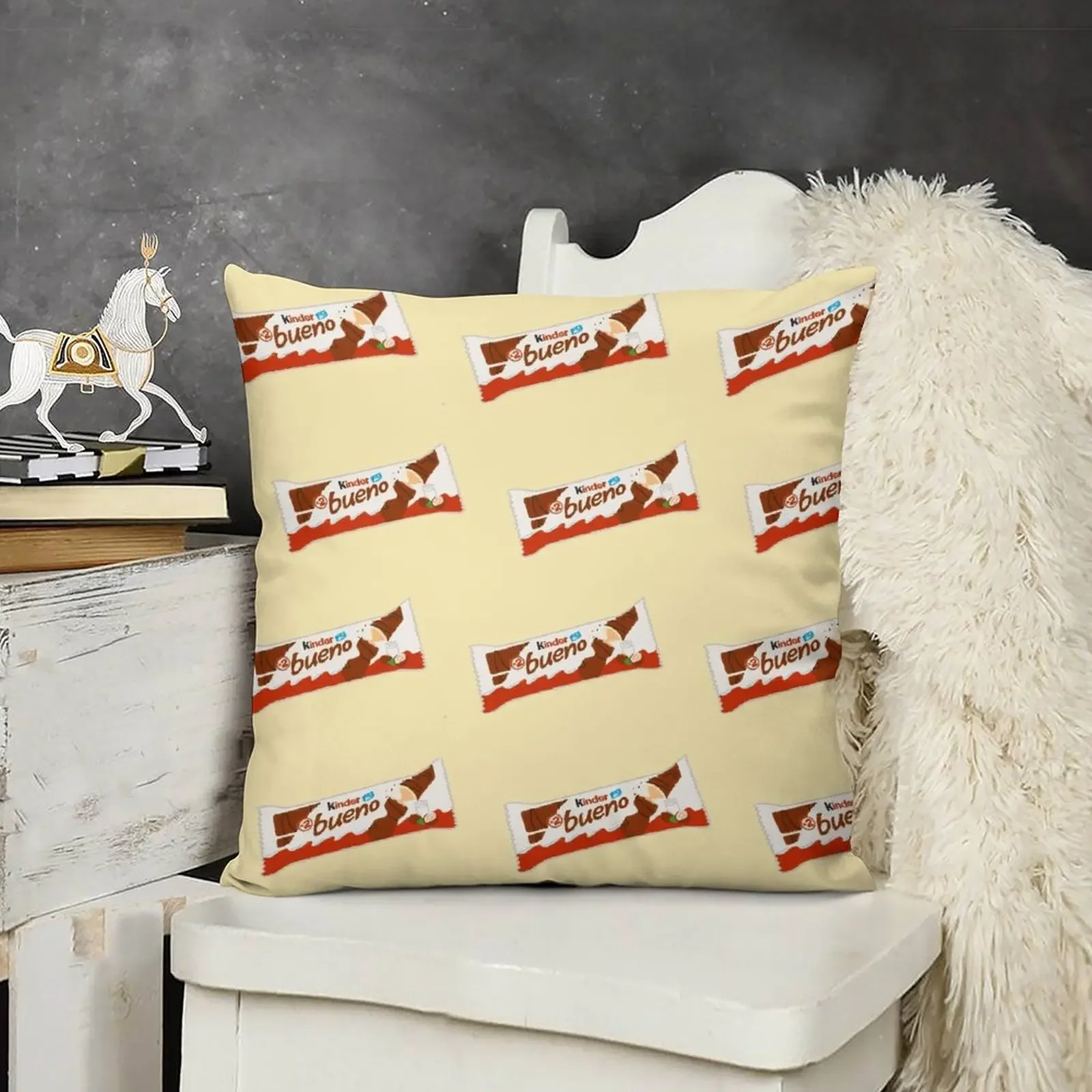 

Kinder Bueno Throw Pillow Custom Cushion Photo home decor items pillow