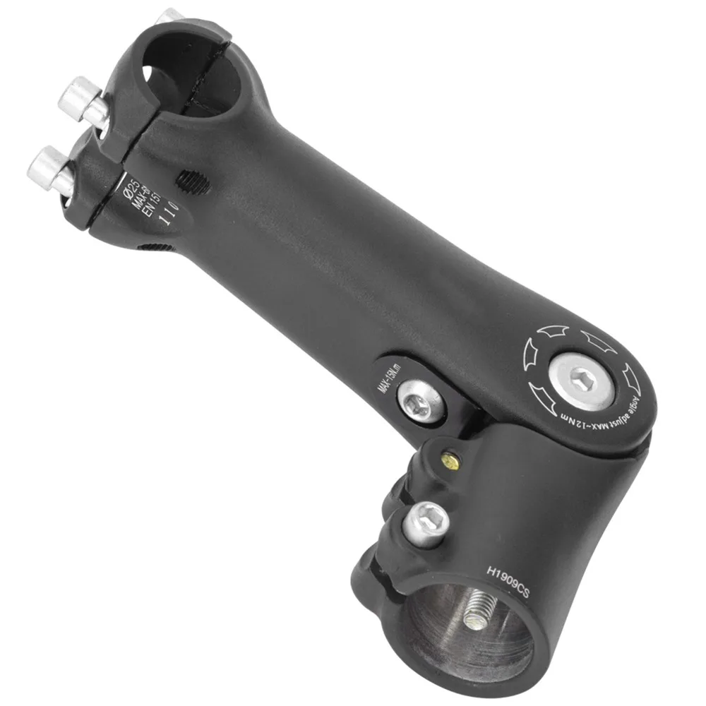 

Aluminium Alloy Bike Stem 28.6mm x 31.8mm /25.4mm 0-90 Degree Rise Bicycle Stem Extender High Strength Lightweight