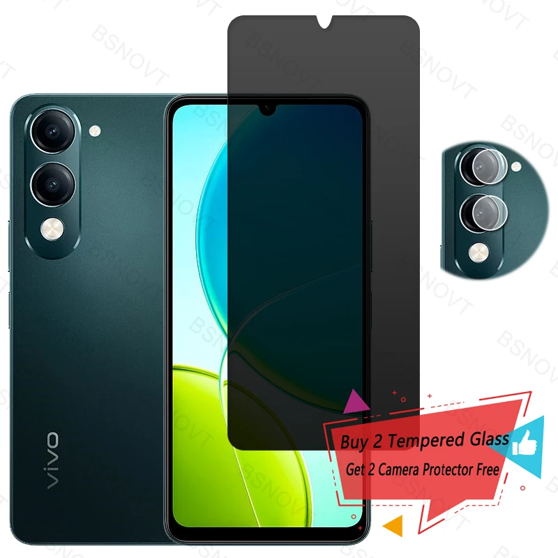 Privatsphäre Gehärtetem Glas Für Vivo Y29s 5G Privatsphäre Screen Protector Vivo Y29s Glas Gehärtetem Glas Für Vivo Y29s Kamera objektiv Film
