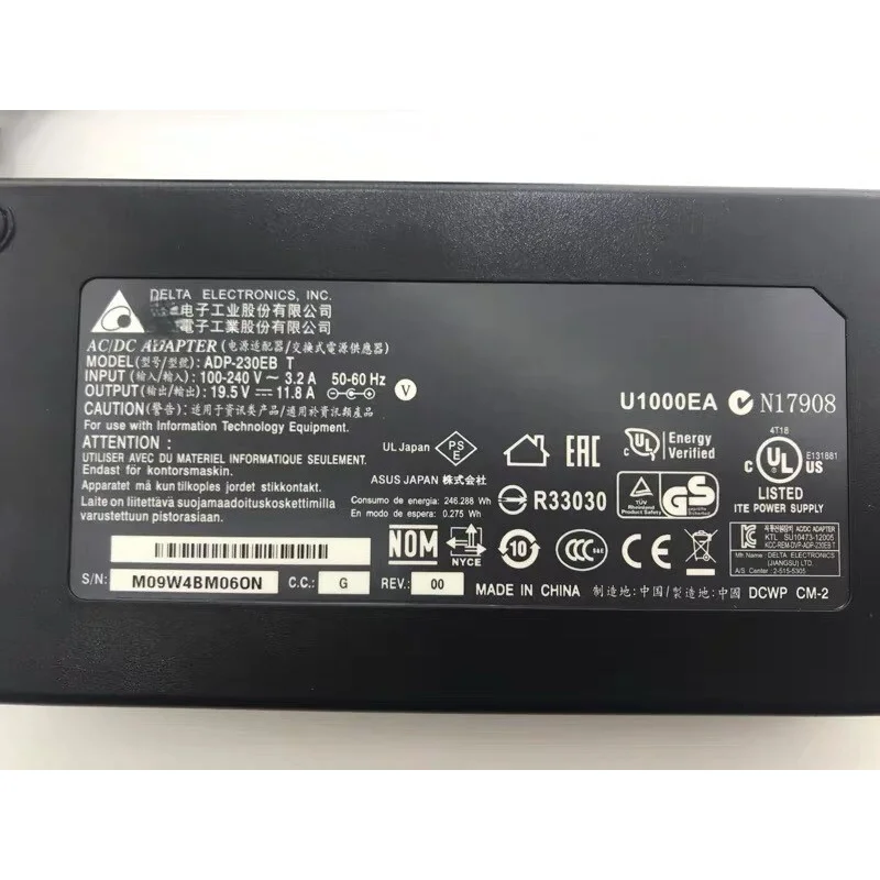 Para cargador Delta ADP-230EB T para ASUS G750JH-DB71 adp-230cb B 230W adaptador/19,5 V