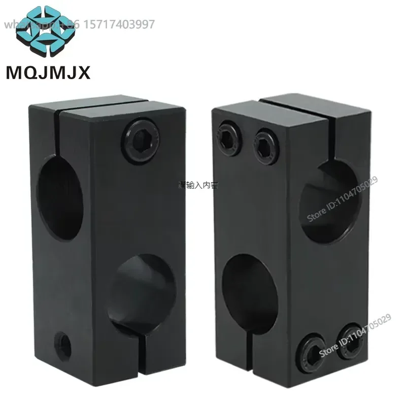 3pcs Pillar fixing clamp cross bracket orthogonal pipe double hole clamp 8 10 reducing single screw hole