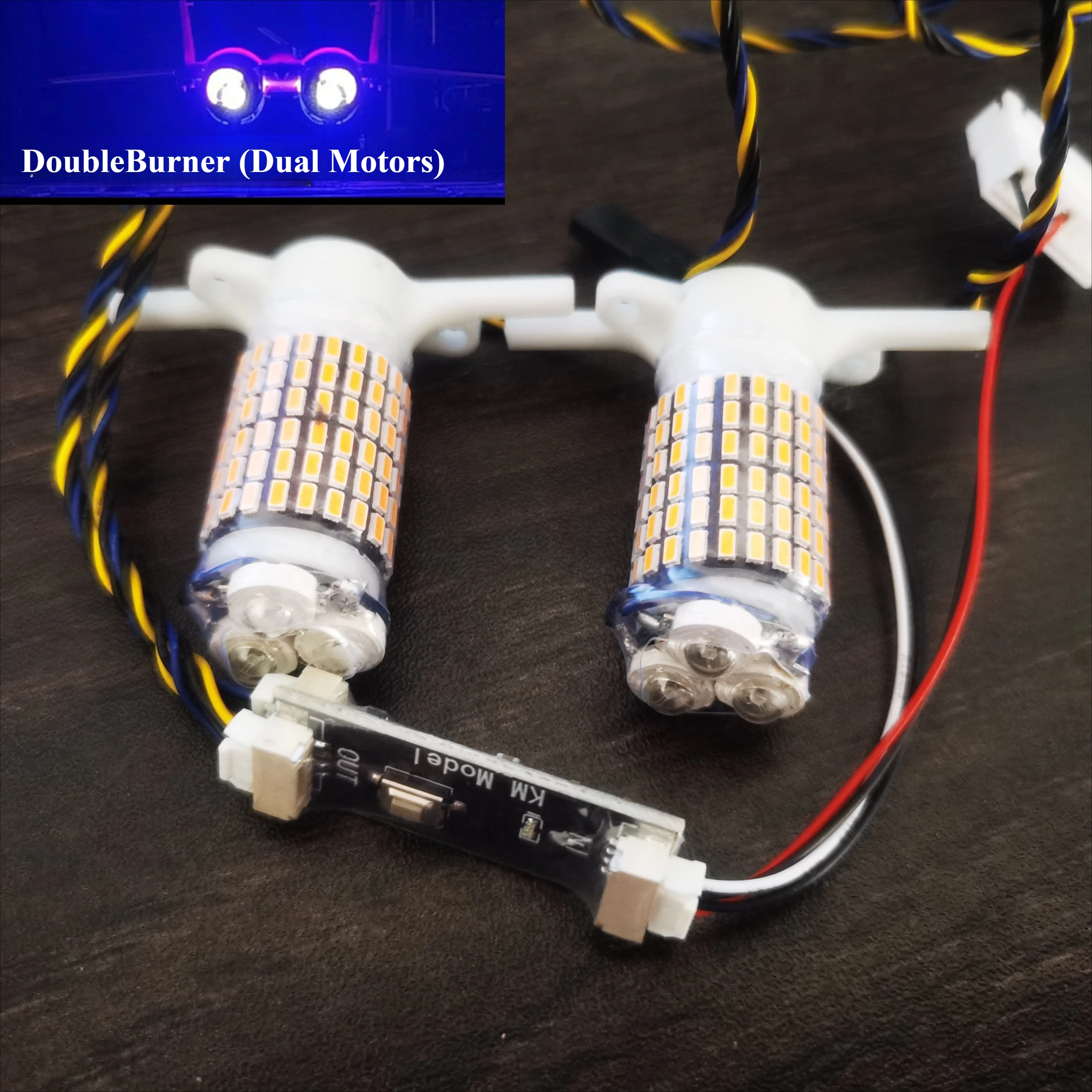 

Internal Rotation Motor Tail Light Modification Kit AfterBurner for RC Aircraft Airplane Fixed-Wing