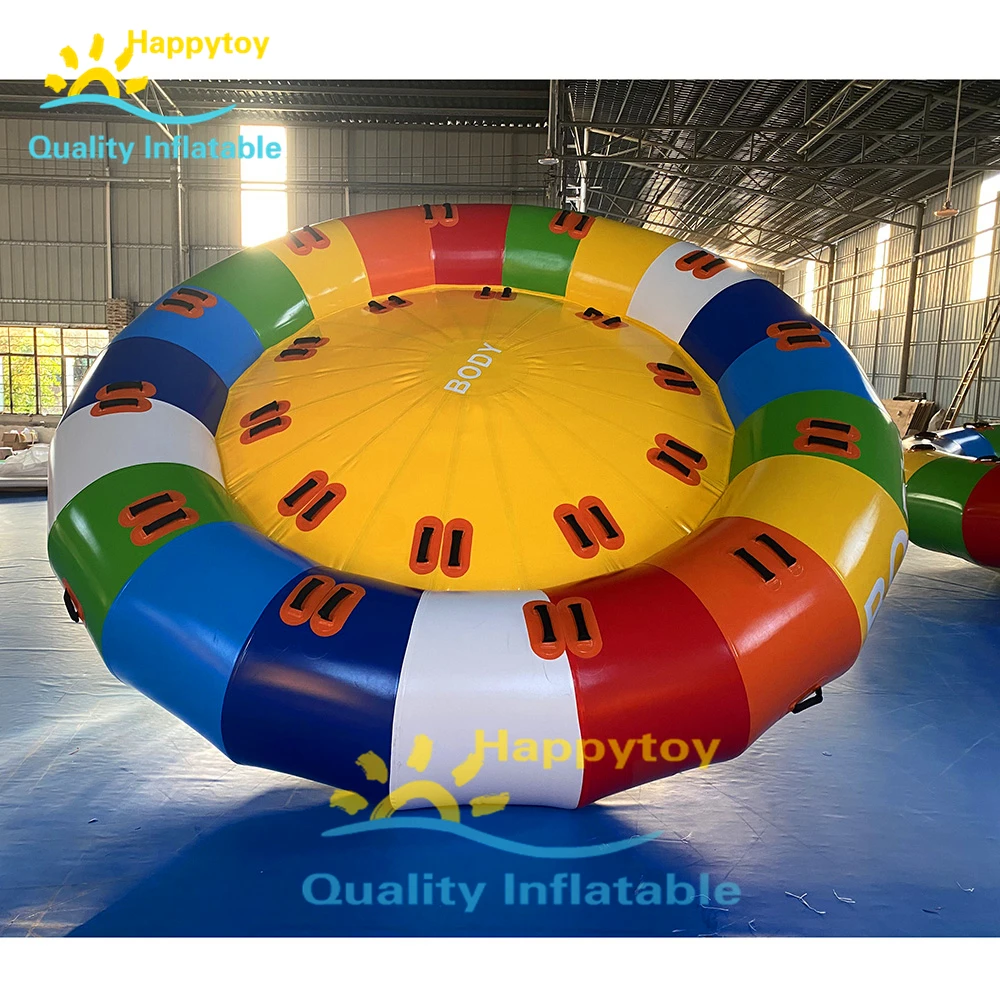 Commercial Grade Spinning Water Twisters Disco Boat Tube Crazy Inflatable Disco Boat For Sale