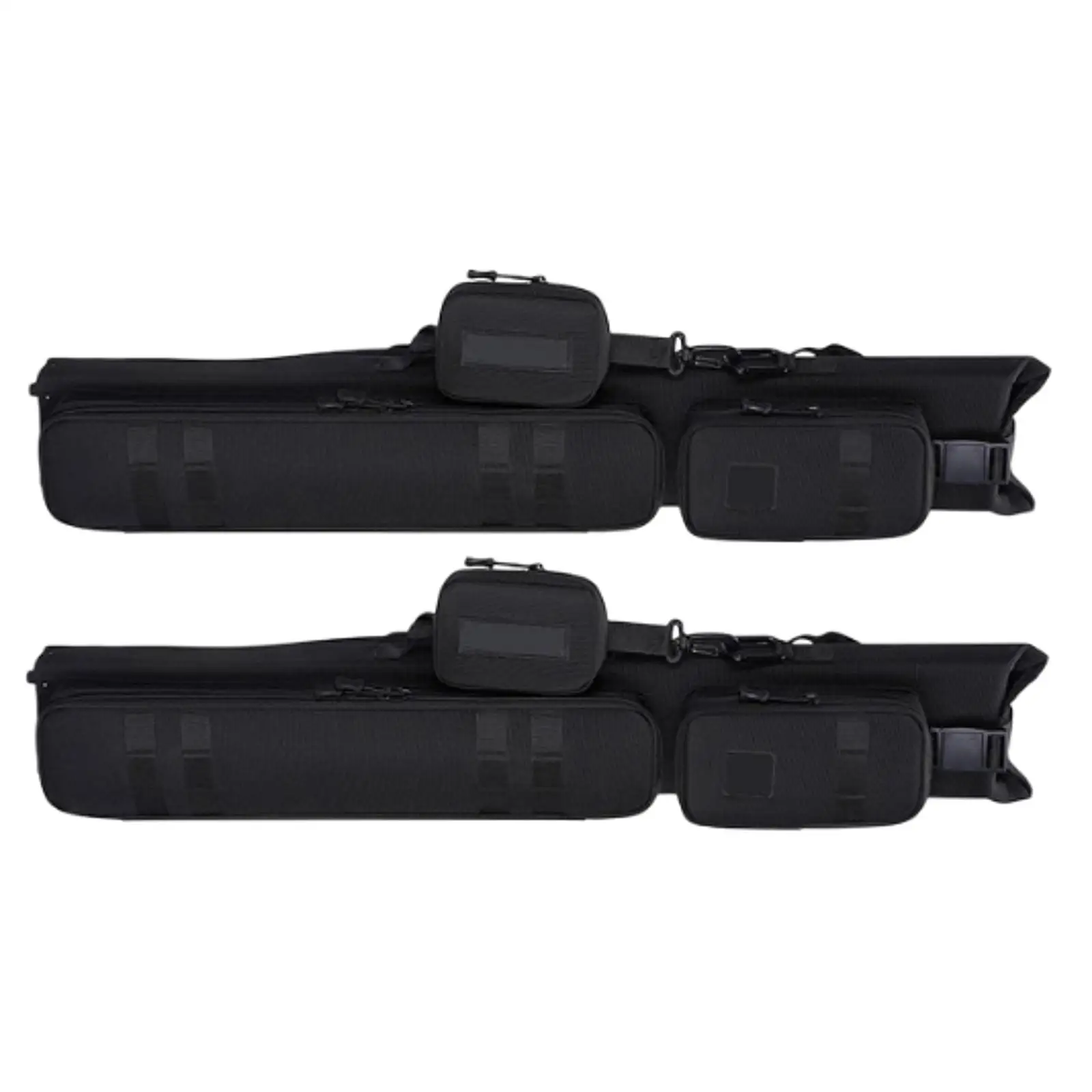 

Billiards Pool Cue Case Portable Adjustable Shoulder Strap Zipper Closure with External Pockets Oxford Cloth Carrier Protector