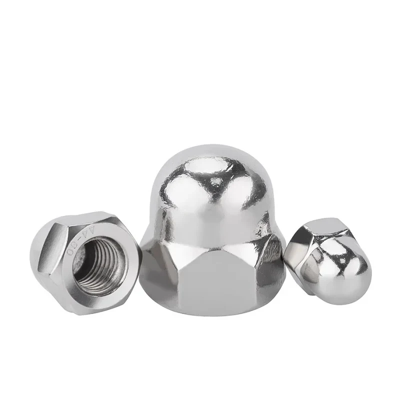 

M8-M36 UNF 304 Stainless Steel Fine Pitch Hex Domed Cap Nuts / DIN1587 Acorn Blind Nuts for Thread Protection