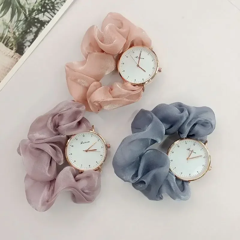 Creative Ribbon Digital Watch Little Fairy Elegant Personality Student Girl Ribbon Watch Without Clasp Bracelet Watch Reloj