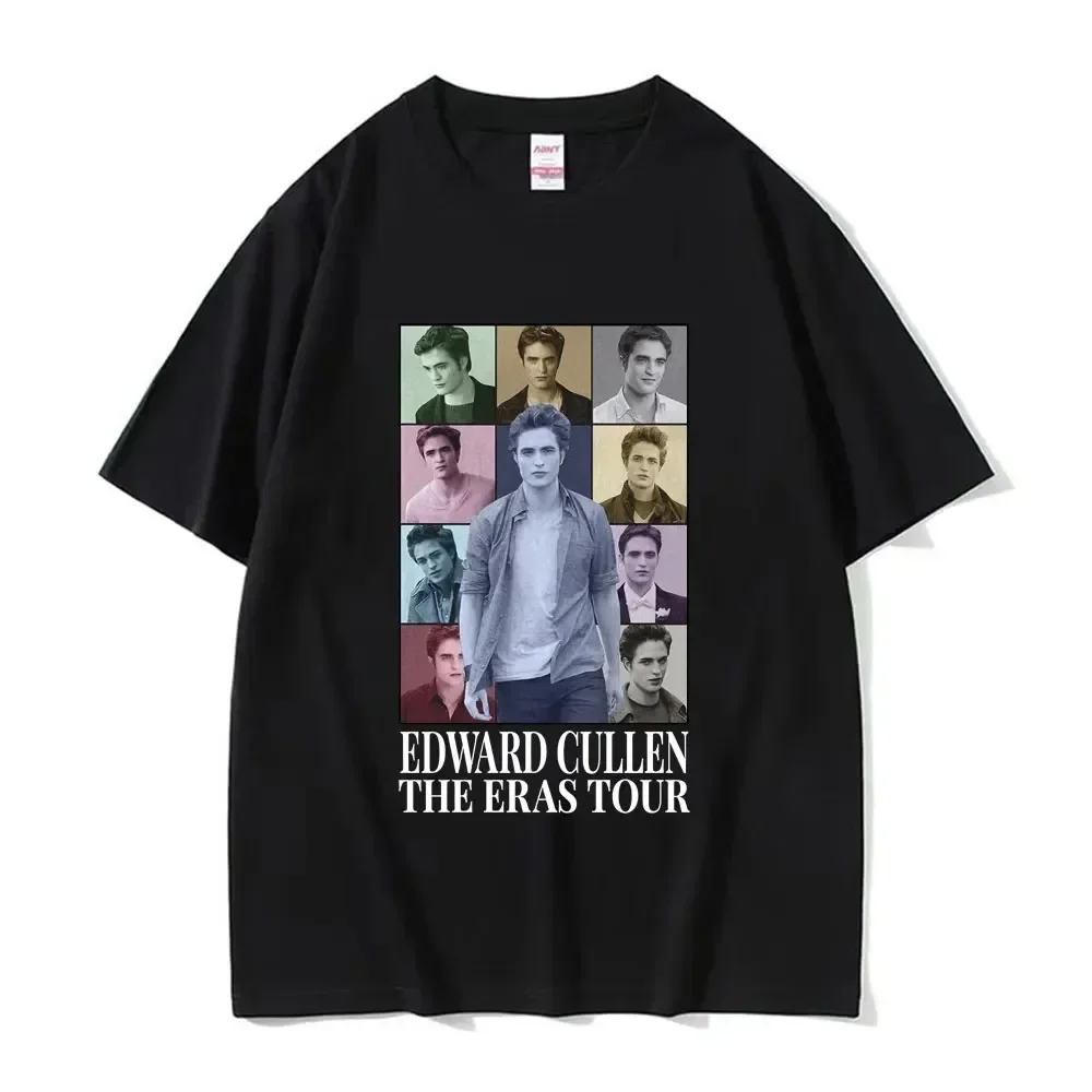 Edward Cullen The Eras Tour T Shirt Hot The Twilight Saga Movie T-shirts Men Women Casual Cotton Short Sleeve Oversized T-shirt