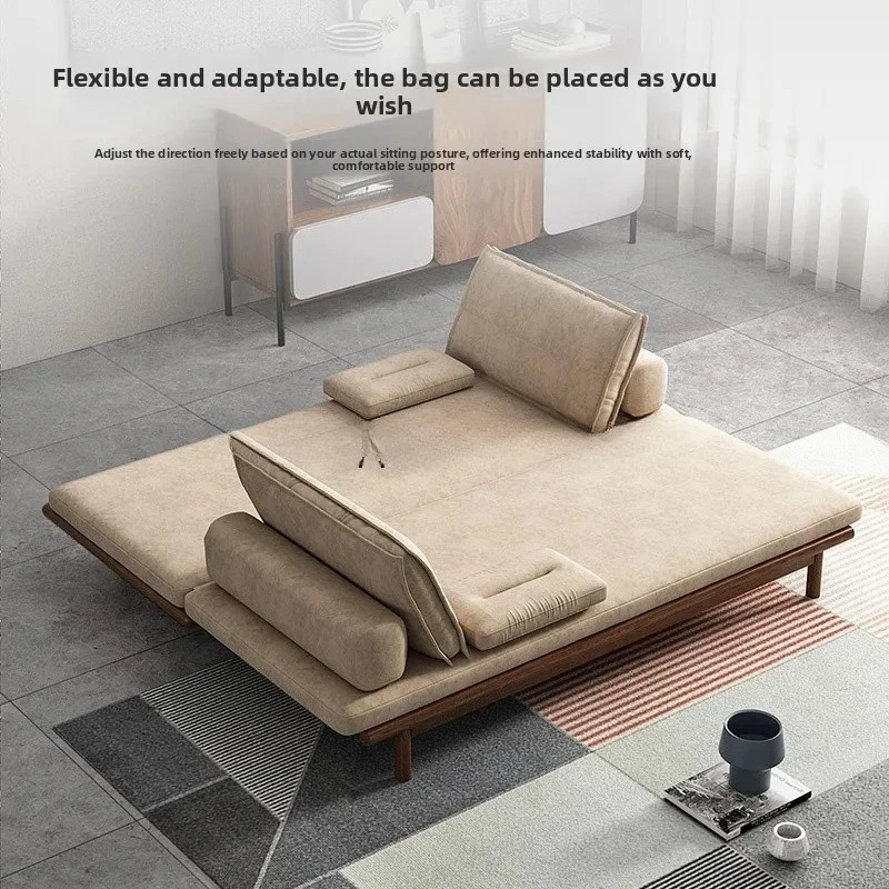 

b7- Nordic Sofa Bed Foldable Dual-use Siing and Lying Extendable Living Room Multi-functional Small Apartment