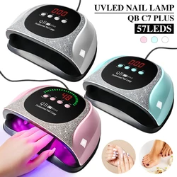 Manicure UV LED Nail Drying For Nails 57LEDS Gel Polish Curing UV Lamp With Diamond Design Professional Nail Dry Equipment
