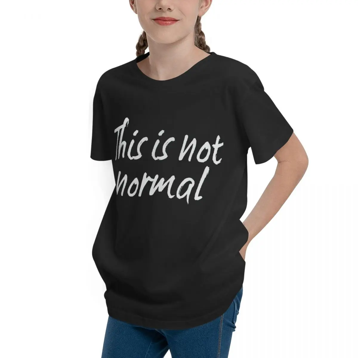 Adolescents This Is Not Normal Classic For Sale Basic Short Sleeve T-Shirt Graphic Retro T-shirts Graphic Cool High grade