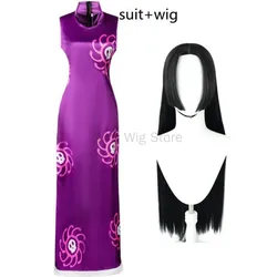Halloween Costumes For Women Anime Cosplay Boa Hancock Costumes Chipao Long Dress Vestido Role Play Clothing Suit Party Uniform