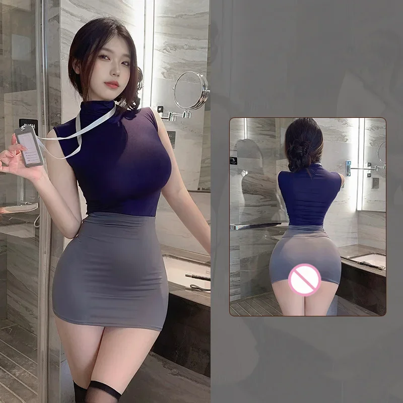 

Lingerie female secretary flight attendant professional uniform sexy costumes woman sexy adult female sexy underwear uncensored