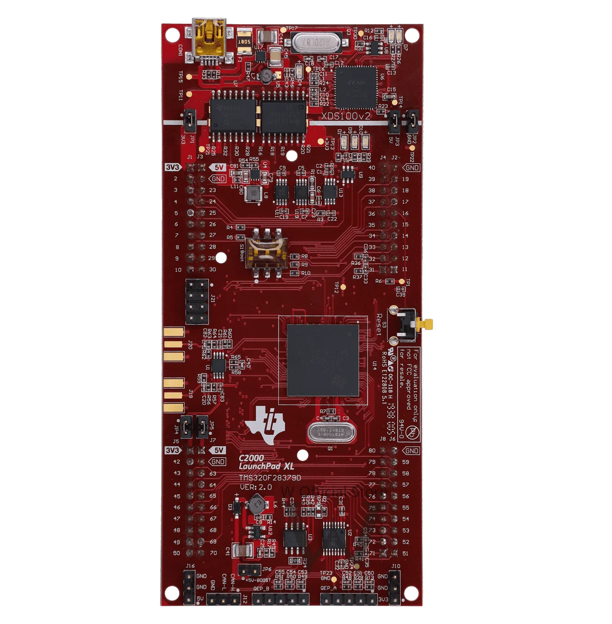 LAUNCHXL-F28379D Development Board，LaunchPad evaluation board kit for C2000 Delfino MCU