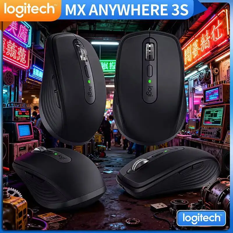 

Office MX Anywhere 3S - 8000 DPI Darkfield, MagSpeed Scroll, Multi-OS, Perfect for Floral Home Studio & Creative Work