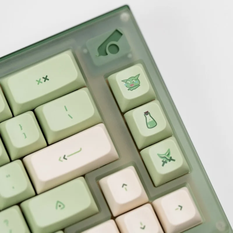 Goblin Mode Theme Keycaps Set Customized PBT Sublimation PBS Profile 147key Keyboard Caps for Mechanical Keyboard Accessories