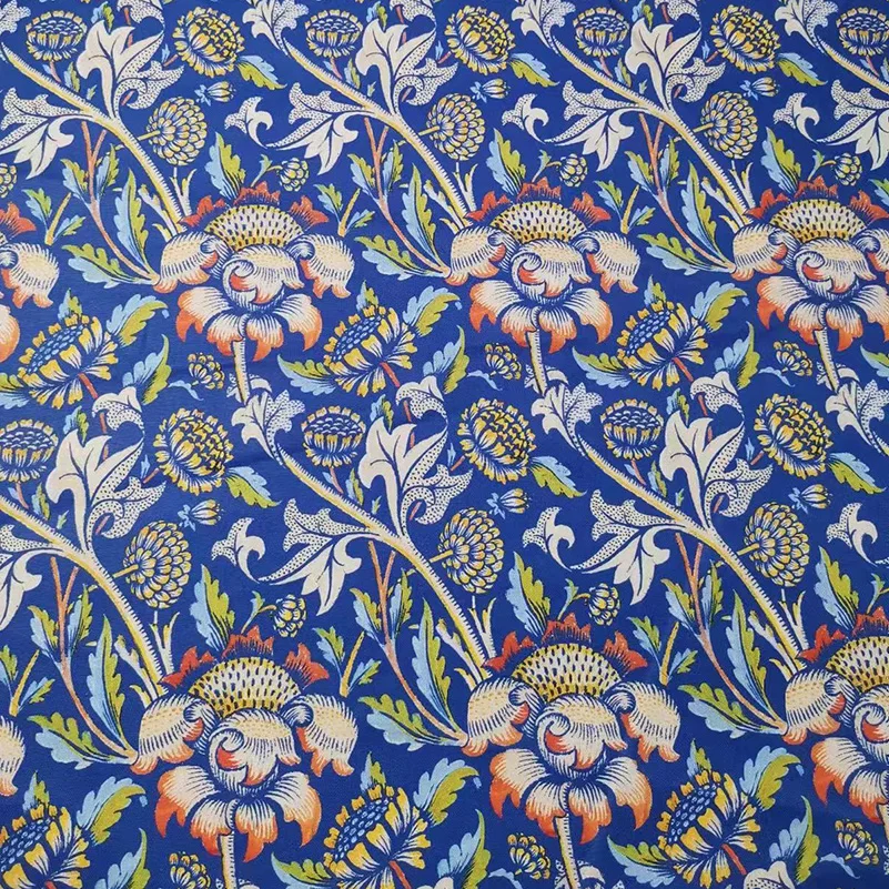 William Morris Textiles Vintage Flower Patterns 100% Cotton Fabric for Sewing Clothes Handbags DIY Handmade by Half Meter