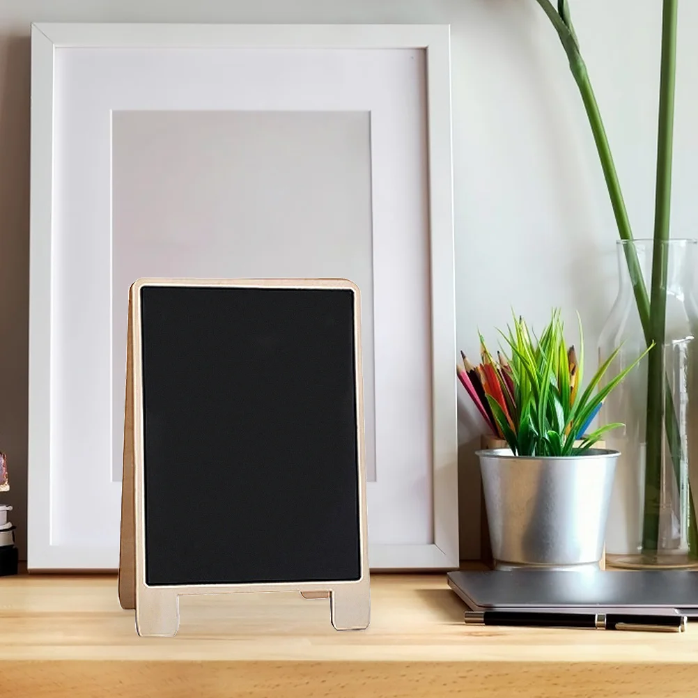 2 قطعة سبورة رسم خشبية صغيرة لوحة رسائل للمنزل والمكتب والمطبخ والمدرسة والفصول الدراسية #4