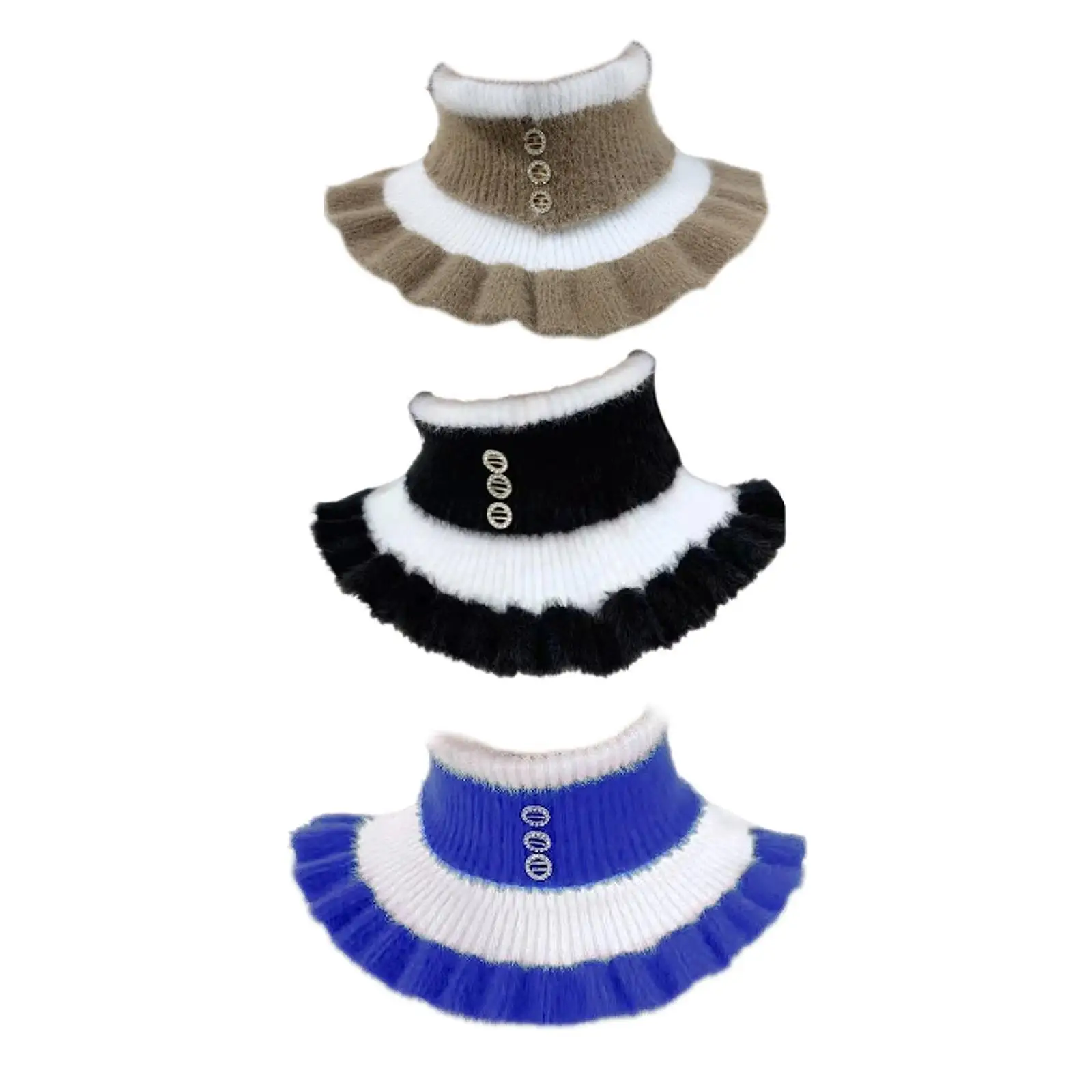 Neck Warmer Detachable Fake for Shopping Trekking Fishing Birthday Gift