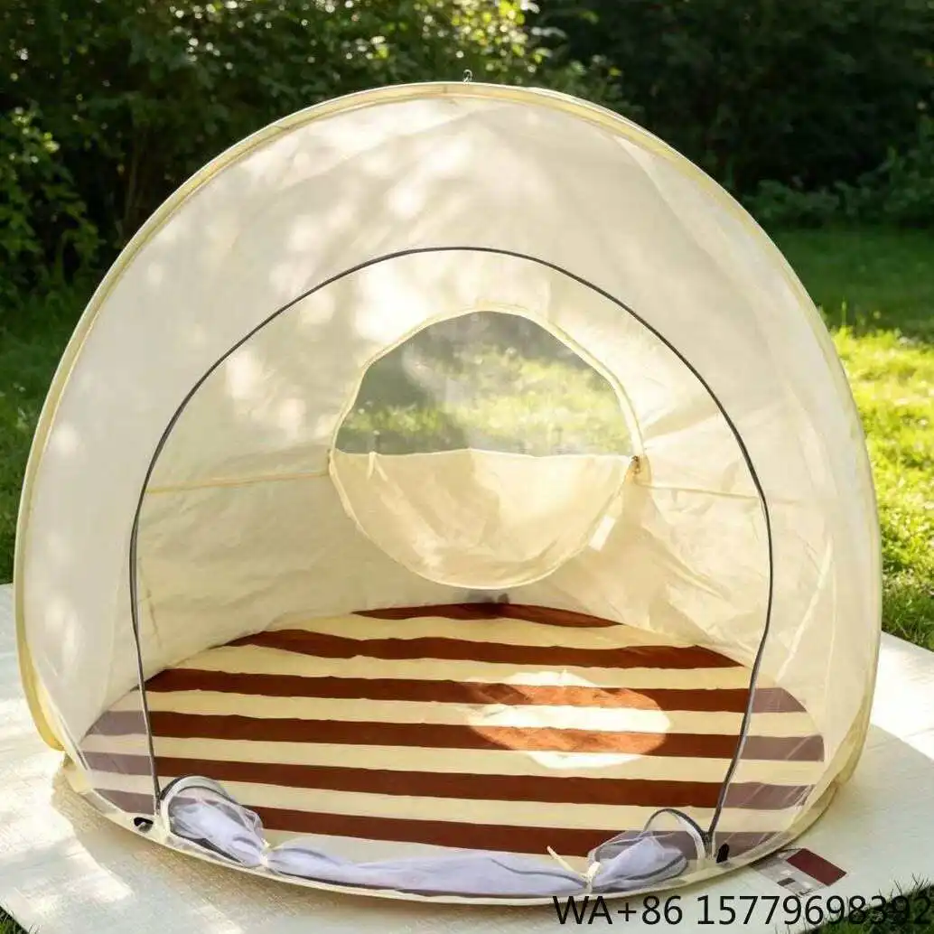 Outdoor Camping Shelter Sunshade Portable No Setup Required Quick Automatic Opening Large 3 4 Person One Bedroom Beach Tent
