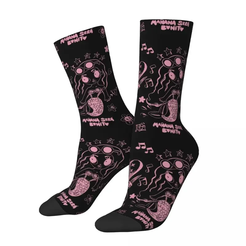 

Y2K New MEN'S socks Harajuku Sirene Karol G music pink sock polyester skateboard women stockings spring summer autumn winter