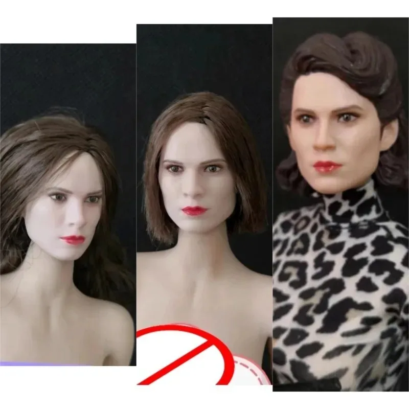

GLF 1/6 Scale Captain Girlfriend Beauty Hair Transplant Female Doll Head Sculpture Model for 12" Action Figures Body